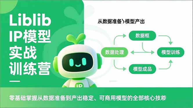 Liblib IP模型实战训练营，零基础掌握从数据准备到产出稳定、可商用模型的全部核心技能-梦清研习社