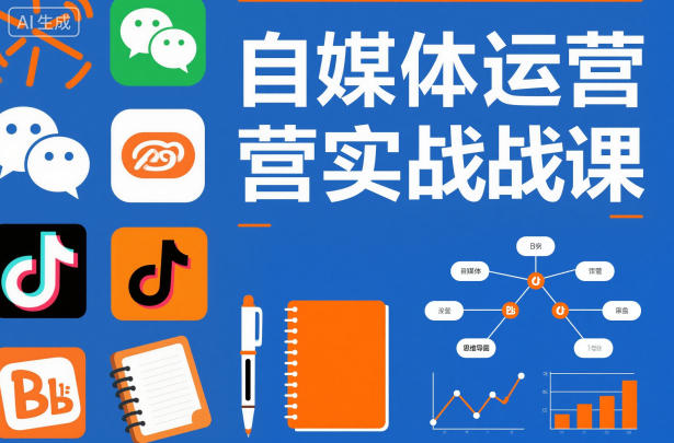 自媒体运营实战课，掌握一套系统的自媒体运营底层方法论，成为优秀的内容创作者-梦清研习社