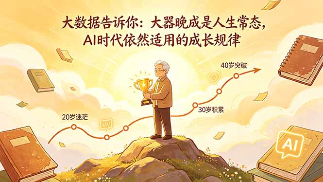 付费文章：大数据告诉你：大器晚成是人生常态，AI 时代依然适用的成长规律-梦清研习社