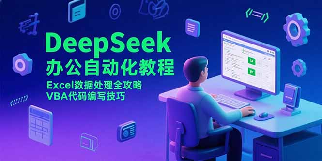 DeepSeek办公自动化教程，Excel数据处理全攻略，VBA代码编写技巧-梦清研习社