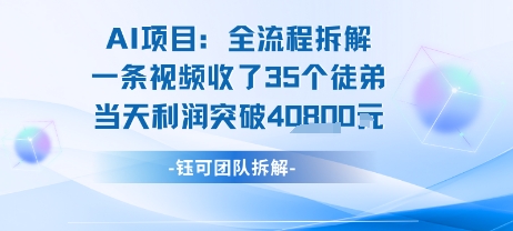 AI收徒变现闭环:一条视频收35人,日入1k+(附完整SOP)-梦清研习社