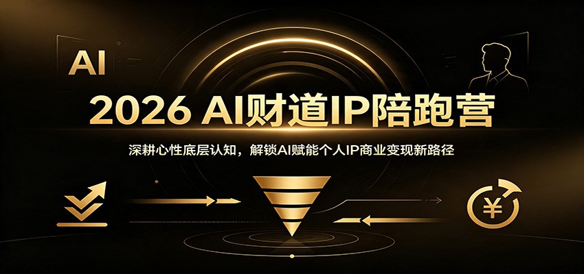 2026 AI财道IP陪跑营：深耕心性底层认知，解锁AI赋能个人IP商业变现新路径-梦清研习社