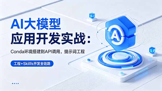 AI 大模型应用开发实战：Conda环境搭建到API调用，提示词工程+Skills开发全链路-梦清研习社