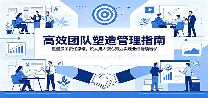 高效团队塑造管理指南：重塑员工责任思维，识人用人凝心聚力实现业绩持续增长-梦清研习社