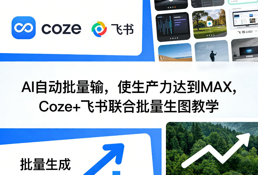 AI自动批量输,使生产力达到MAX,Coze+飞书联合批量生图教学-梦清研习社