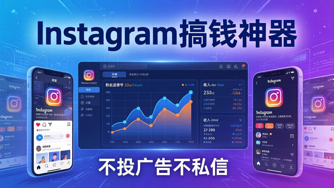 Instagram搞钱神器：月涨6万粉+月入5万刀，不投广告不私信，靠算法+低价产品-梦清研习社