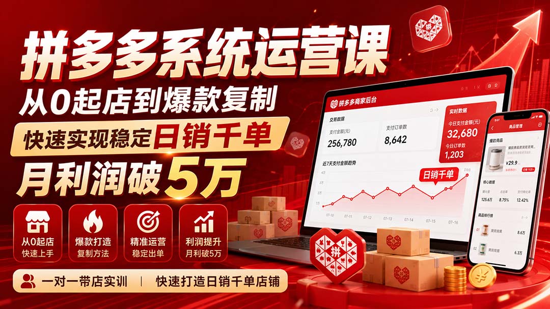 图片[1]-拼多多系统运营课(更新8月-梦清研习社