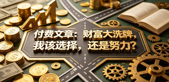 付费文章：财富大洗牌，我该选择，还是努力？-梦清研习社
