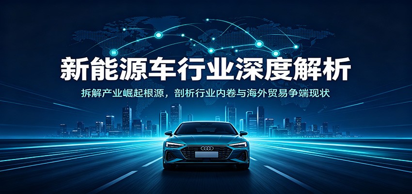 新能源车行业深度解析：拆解产业崛起根源，剖析行业内卷与海外贸易争端现状-梦清研习社