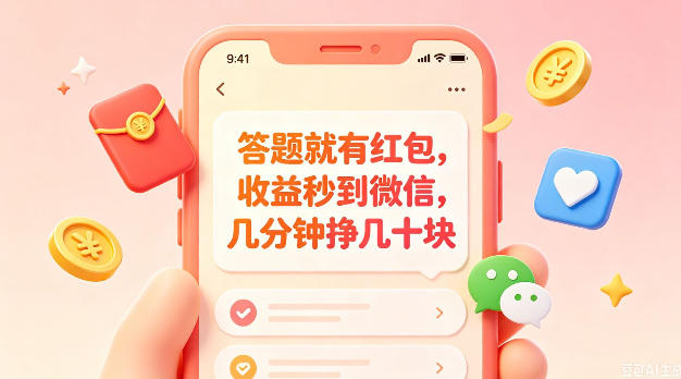 答题就有红包，收益秒到微信，几分钟挣几十块，学生党上班族宝妈都可以玩【揭秘】-梦清研习社