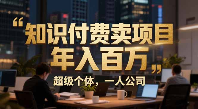 从0到年入百万:超级个体实战心得公开,个人IP×精准引流×成交系统全拆解-梦清研习社