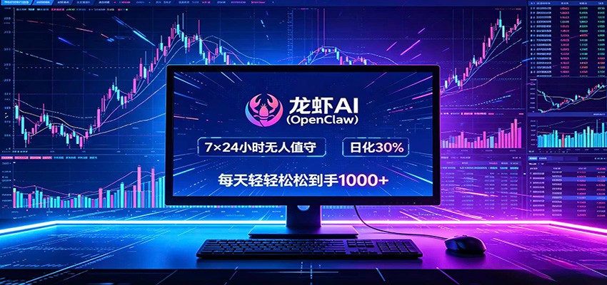 龙虾AI(OpenClaw)全自动挂机,智能操控电脑高效执行任务,每天轻松到手四位数-梦清研习社