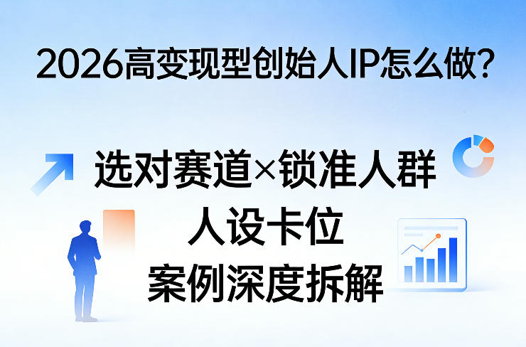 2026高变现型创始人IP怎么做？选对赛道×锁准人群×人设卡位×案例深度拆解-梦清研习社