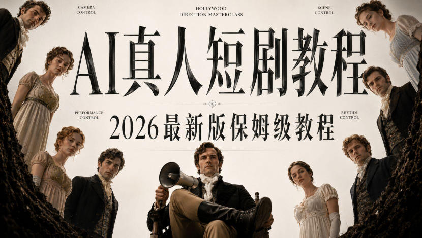 AI真人短剧制作全流程，AI视频大佬专为零基础研制的AI短剧教程，保姆级教程，新手一学就会！-梦清研习社
