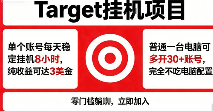 海外平台Target商品浏览曝光，24小时运行无需人工值守，日收益100美刀+电脑可多开【揭秘】-梦清研习社