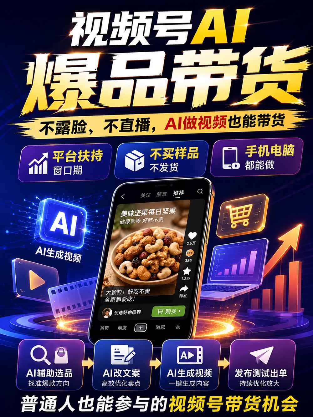 图片[2]-2026视频号AI爆品带货训练营-9月开课｜不露脸不直播，AI做视频发视频号，有人下单，你赚佣金，轻松单日佣金1000+-梦清研习社