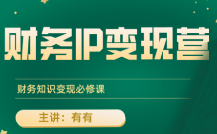 有有老师·财务IP变现营,财务知识变现必修课-梦清研习社