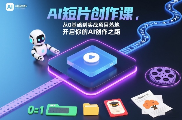AI短片创作课，从0基础到实战项目落地，开启你的AI创作之路(更新0411)-梦清研习社