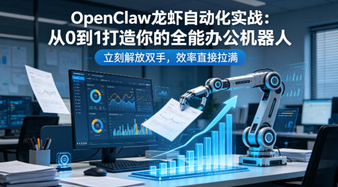 OpenClaw龙虾自动化实战：从0到1打造你的全能办公机器人，立刻解放双手，效率直接拉满-梦清研习社
