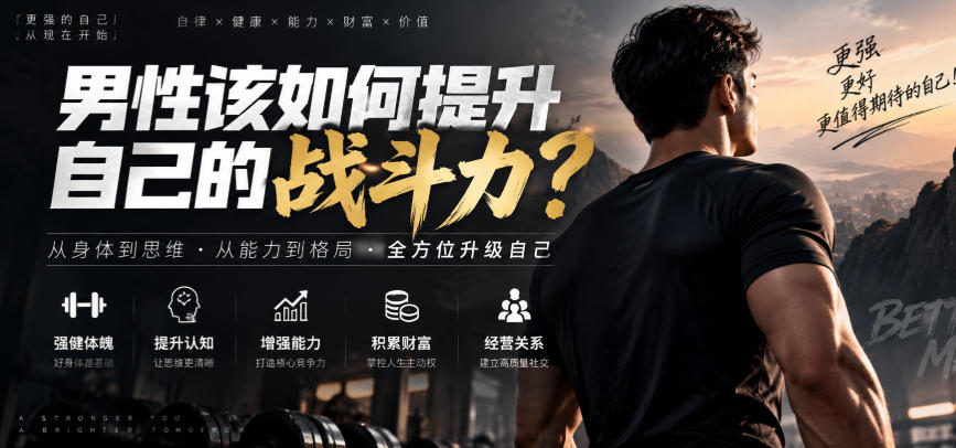 付费文章：男性该如何提升自己的战斗力？-梦清研习社