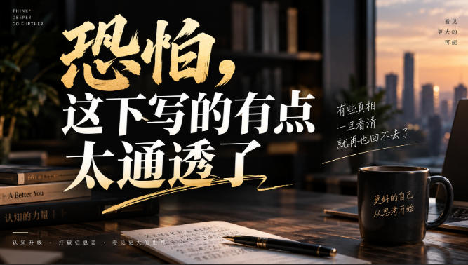 灏泽叔最新付费文章：恐怕，这下写的有点太通透了-梦清研习社