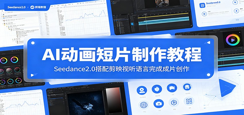 AI动画短片制作教程：Seedance2.0搭配剪映视听语言完成成片创作-梦清研习社