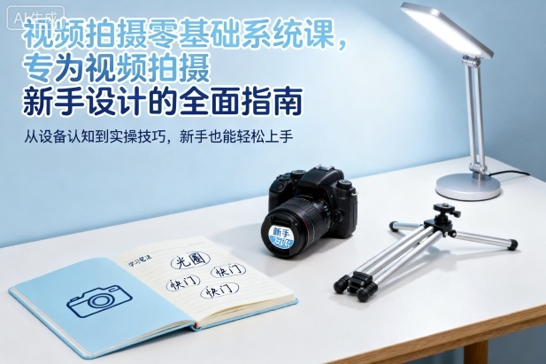 视频拍摄零基础系统课，专为视频拍摄新手设计的全面指南-梦清研习社