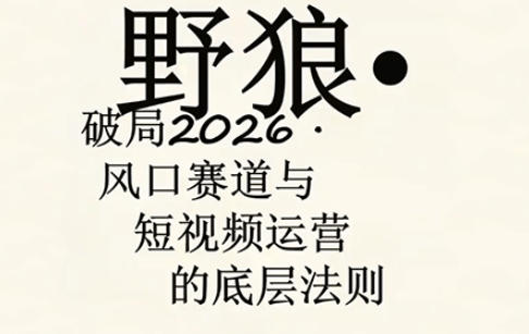 野狼团队·多平台实操运营课，覆盖AI口播、服装、好物、漫剪等热门玩法(更新4月)-梦清研习社