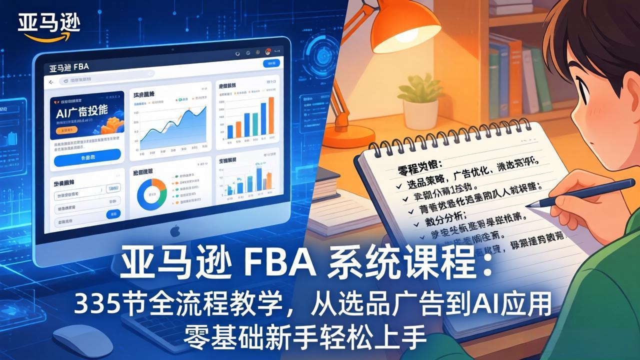 亚马逊 FBA 系统课程(更新26年3月-梦清研习社