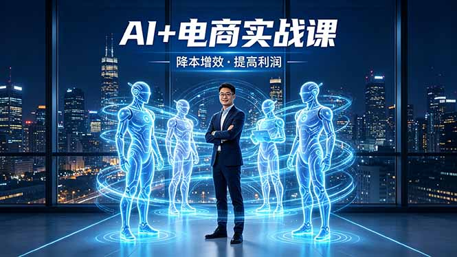 AI+电商实战课，1人+N个AI 智能体，把SOP变AI员工，实现降本增效提高利润-梦清研习社