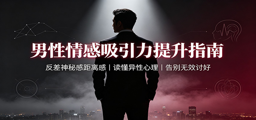 男性情感吸引力提升指南：反差神秘感距离感，读懂异性心理，告别无效讨好-梦清研习社