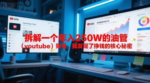 付费文章:拆解一个年入250W的油管(youtube)账号,我发现了挣钱的核心秘密-梦清研习社