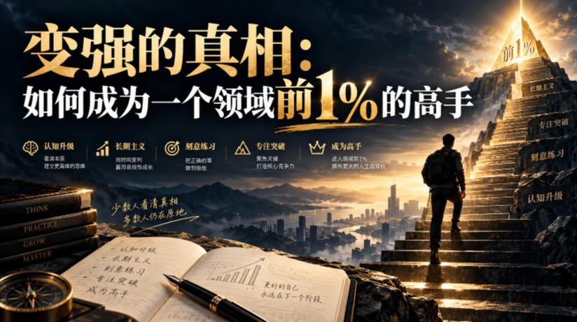 付费文章：变强的真相：如何成为一个领域前1%的高手-梦清研习社