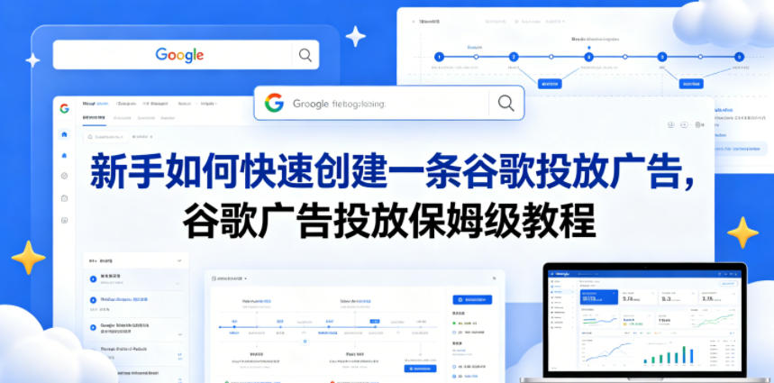 新手如何快速创建一条谷歌投放广告，谷歌广告投放保姆级教程-梦清研习社