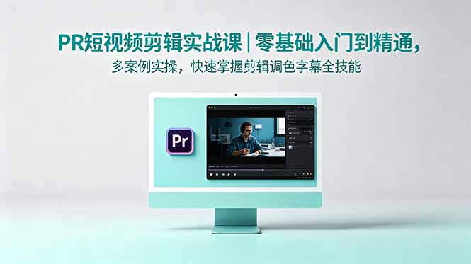 PR短视频剪辑实战课｜零基础入门到精通，多案例实操，快速掌握剪辑调色字幕全技能-梦清研习社