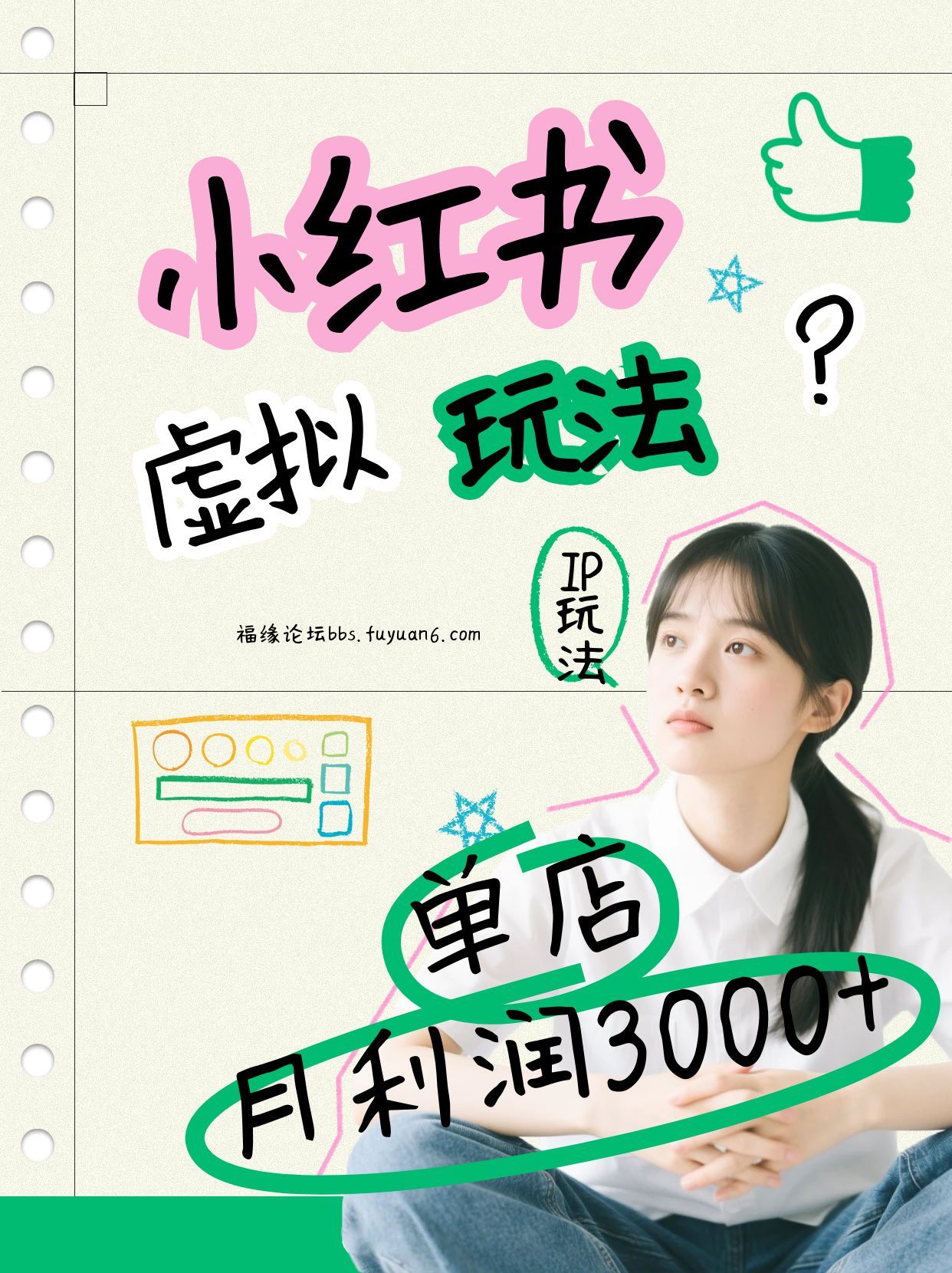 小红书虚拟玩法(铺货流和单品玩法),单店月利润3000+,IP打法+原创商品(0违规)-梦清研习社