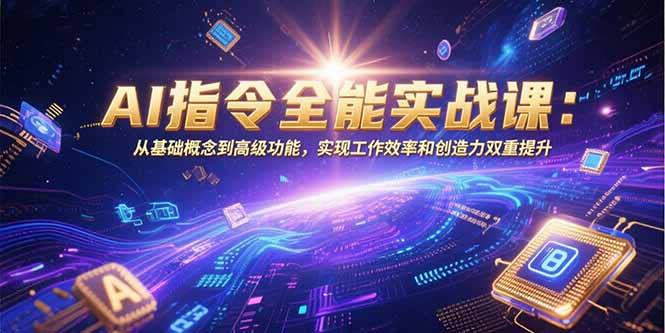 AI指令全能实战课：从基础概念到高级功能，实现工作效率和创造力双重提升-梦清研习社