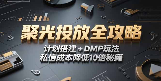 2025小红书聚光投放全攻略，计划搭建+DMP玩法，私信成本降低10倍秘籍-梦清研习社