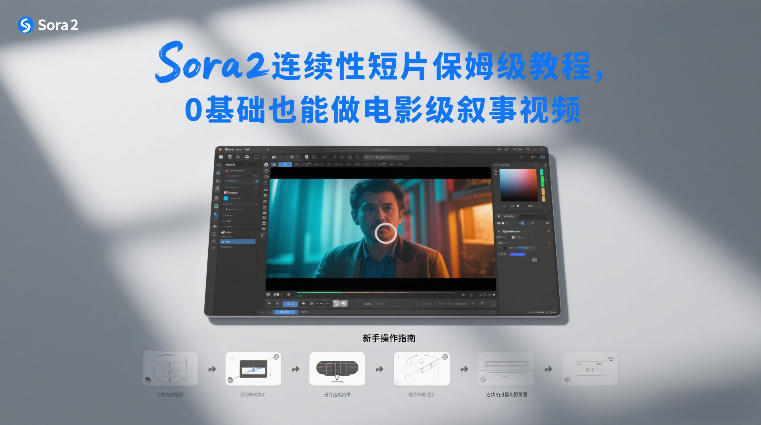 Sora2连续性短片保姆级教程,0基础也能做电影级叙事视频-梦清研习社