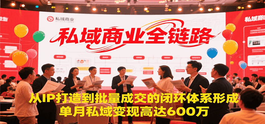 私域商业全链路,从IP打造到批量成交的闭环体系形成,单月私域变现600万-梦清研习社
