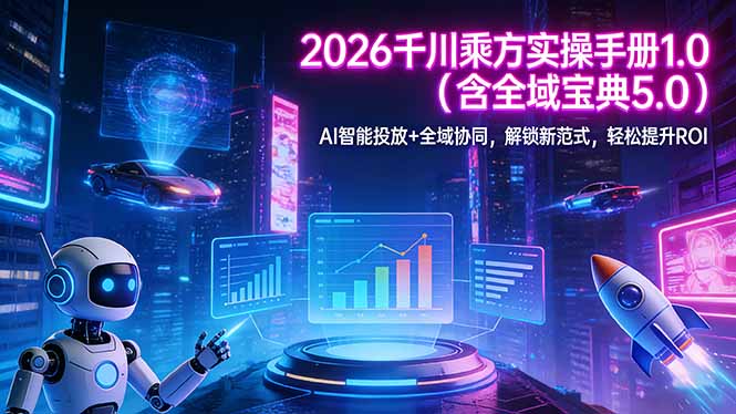 2026 千川乘方实操手册 1.0(含全域宝典 5.0-梦清研习社