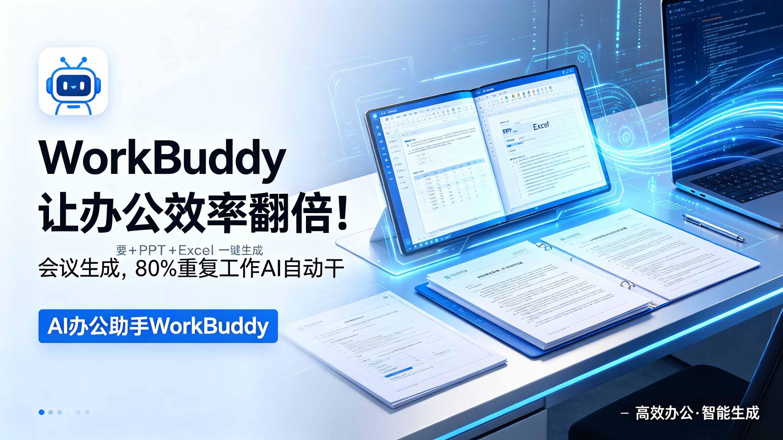 WorkBuddy让办公效率翻倍！会议纪要+PPT+Excel一键生成，80%重复工作AI自动干-梦清研习社