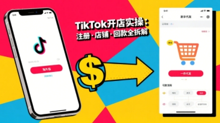TikTok从开店到投流的进阶课，从基础实操到高阶技巧一网打尽-梦清研习社