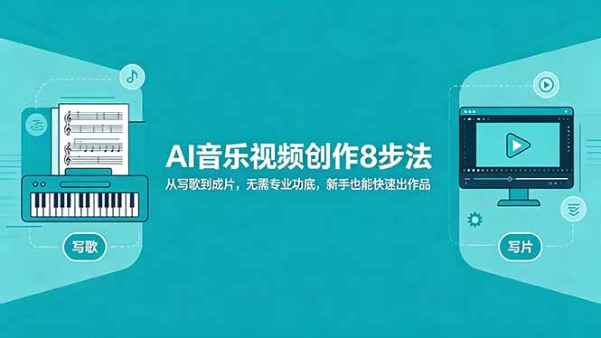 AI音乐视频创作8步法：从写歌到成片，无需专业功底，新手也能快速出作品-梦清研习社