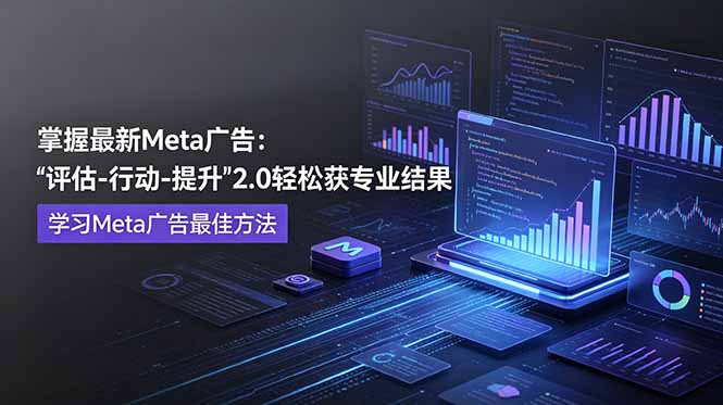 掌握最新的Meta广告，通过“评估-行动-提升”2.0版本轻松获得专业级结果。学习目前学习Meta广告的最佳方法-梦清研习社