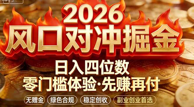 2026美金对冲套利,无赠金对冲策略保驾护航,低门槛易上手实操。单人单日收益2000+-梦清研习社
