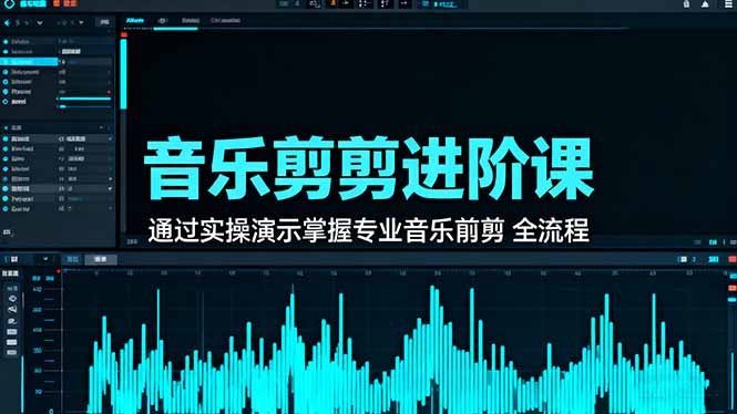 音乐剪辑进阶课：通过实操演示掌握专业的音乐剪辑全流程技能-梦清研习社