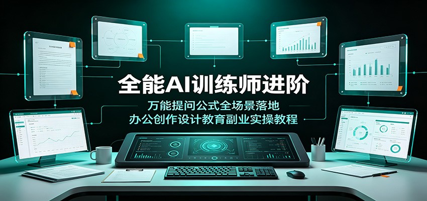 全能AI训练师进阶：万能提问公式全场景落地，办公创作设计教育副业实操教程-梦清研习社