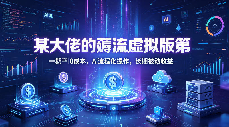 某大佬的薅流虚拟版第一期丨0成本，AI流程化操作，长期被动收益-梦清研习社