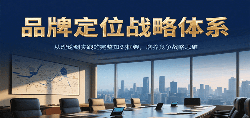 品牌定位战略体系，从理论到实践的完整知识框架，培养产品竞争战略思维-梦清研习社